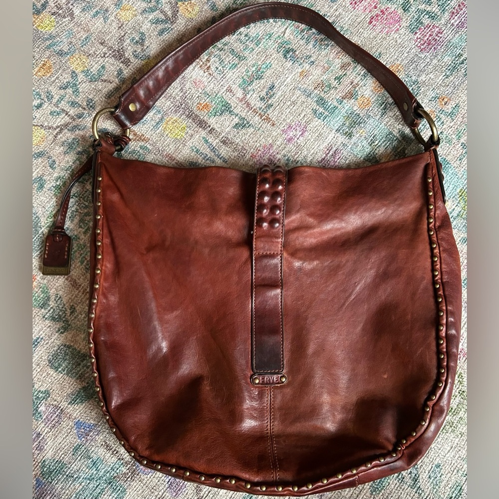 Frye Roxanne Large Hobo Bag, Whiskey color - Picture 2 of 16